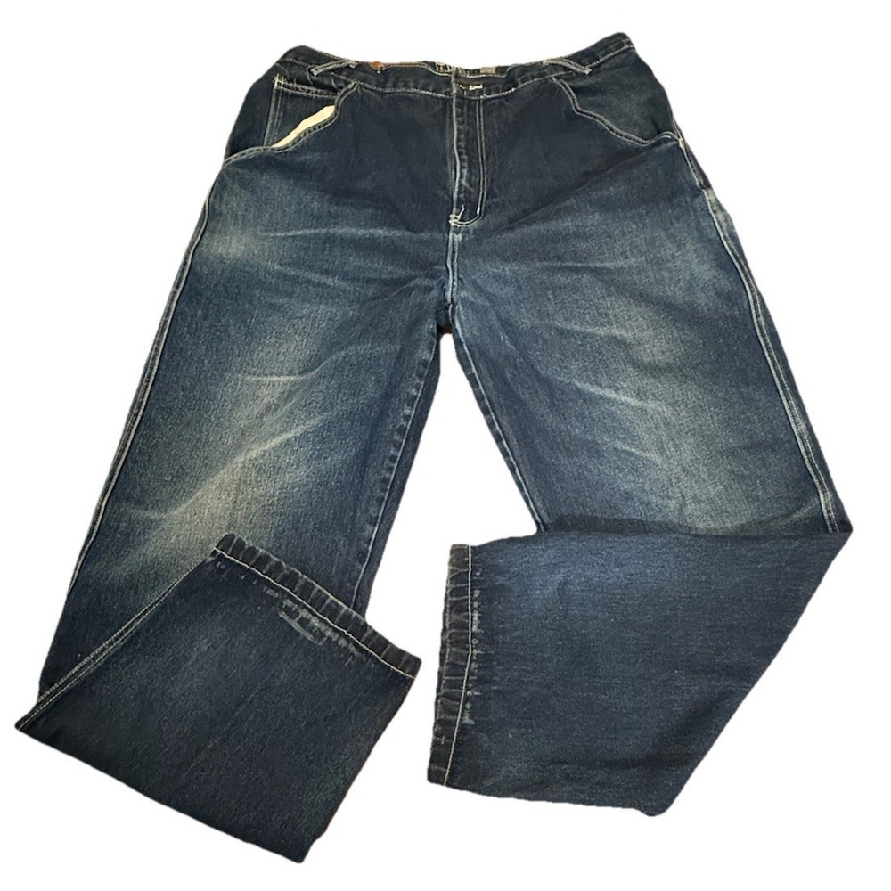 Y2K Thirty Below Baggy Wide Leg‎ Jeans Men's Size 40X34 Blue Denim Skater Grunge